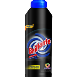Brillante liquido ropa oscura